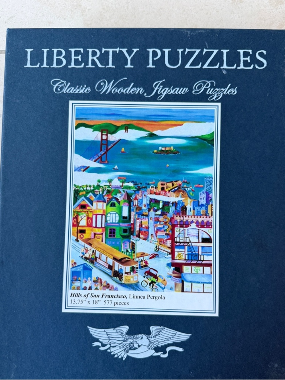 LIBERTY PUZZLES Classic Wooden Jigsaw Puzzle - “Hills of San Francisco”